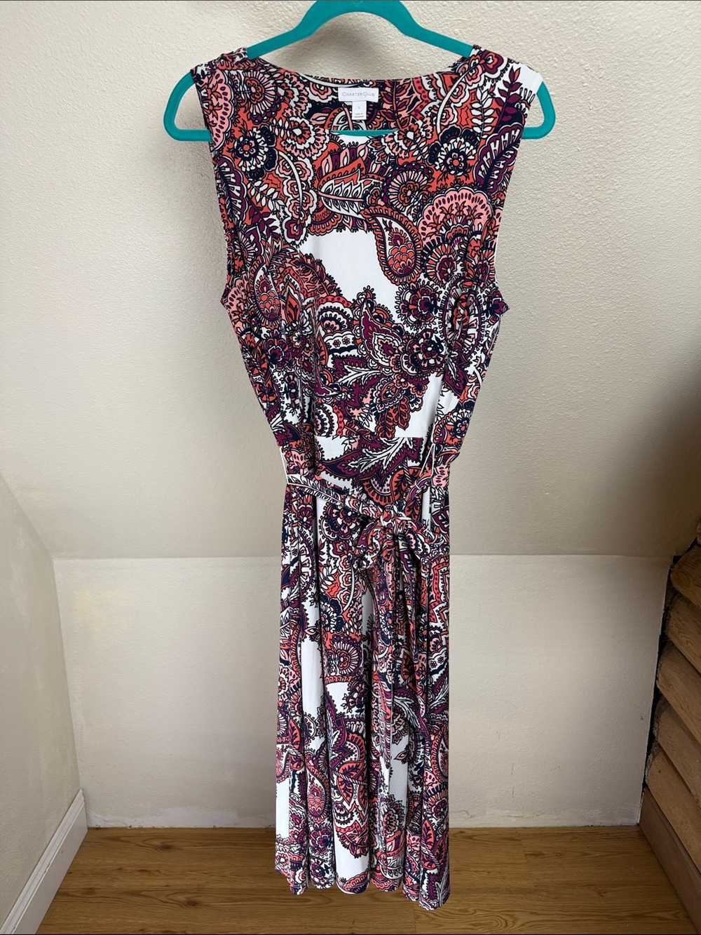 CHARTER CLUB Midi Sleeveless Dress Size Large